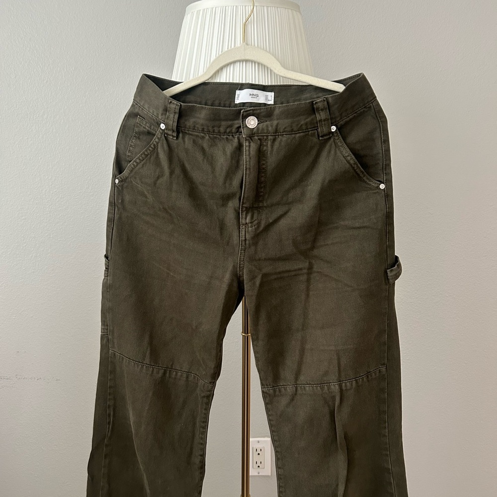 Mango Brand Olive Green Cargo Pants